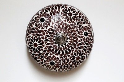 plafonnière 25 cm mozaïek paars turkish design