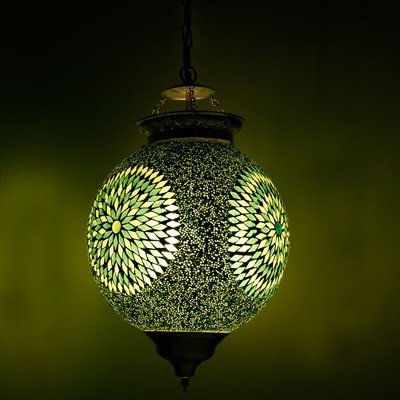 hanglamp bol mozaïek turkish design beads groen hanglamp bol mozaïek turkish design beads groen