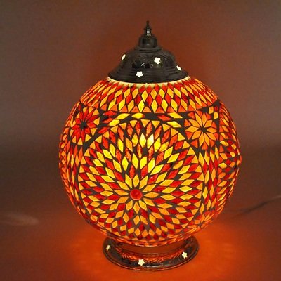 tafellamp bol Ø25 mozaïek rood oranje turkish design tafellamp bol Ø25 mozaïek rood oranje turkish design