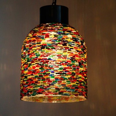 Hanglamp open Hanglamp open "armbandjes" multi colour