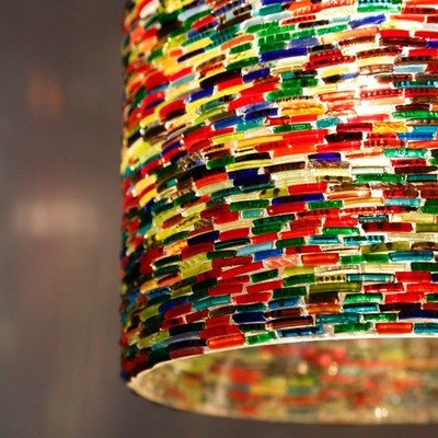 Hanglamp open "armbandjes" multi colour