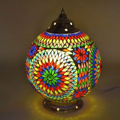 tafellamp bol Ø25 mozaïek multi colour turkish design tafellamp bol Ø25 mozaïek multi colour turkish design