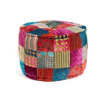 poef patchwork multi colour