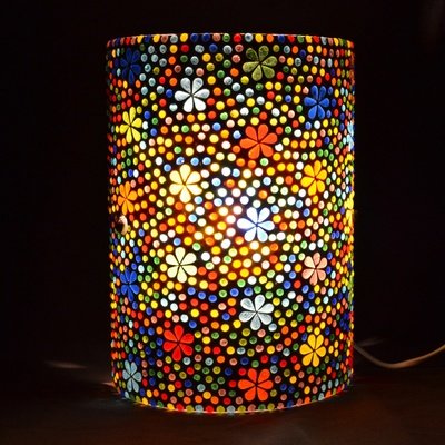wandlamp mozaïek flower design multi colour - Bohemian decor