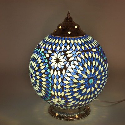 tafellamp bol Ø25 mozaïek transparant turkish design tafellamp bol Ø25 mozaïek transparant turkish design