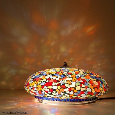 plafonnière mozaïek 38 cm - broken glass multi colour
