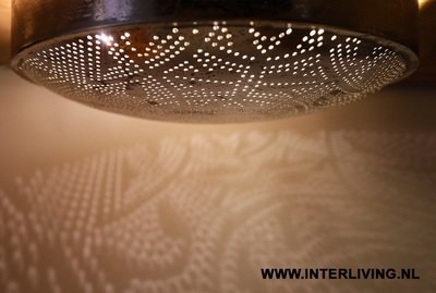 plafondlamp vintage zilver