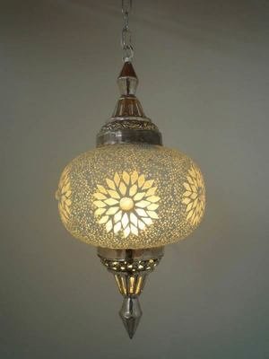 hanglamp pompoen mozaïek turkish design transparant met kralen hanglamp pompoen mozaïek turkish design transparant met kralen