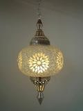 hanglamp pompoen mozaïek turkish design transparant met kralen