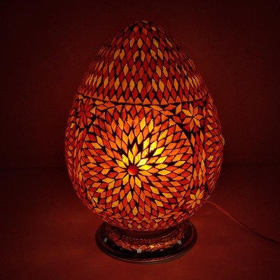 oosterse tafellamp papaja mozaïek turkish design rood oranje oosterse tafellamp papaja mozaïek turkish design rood oranje