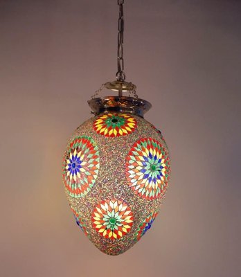 oosterse hanglamp papaja mozaïek turkish design multi colour met kralen oosterse hanglamp papaja mozaïek turkish design multi colour met kralen