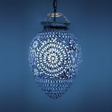 oosterse hanglamp papaja mozaïek turkish design blauw