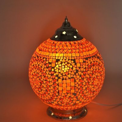 tafellamp bol Ø25 mozaïek rood oranje indiaas mozaiek tafellamp bol Ø25 mozaïek rood oranje indiaas mozaiek