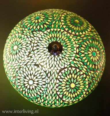 plafonnière mozaïek turks design 38 cm - groen plafonnière mozaïek turks design 38 cm - groen