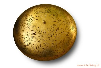 oosterse plafonnière filigrain 50 cm - vintage goud
