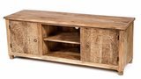 TV kast unfinished mangohout met lotus houtsnijwerk 150*60*40 cm