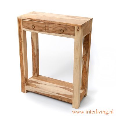 sidetable naturel sheesham hout / console / bijzettafel hout unfinished sidetable naturel sheesham hout / console / bijzettafel hout unfinished