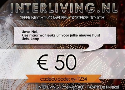 Cadeaubon 50 euro