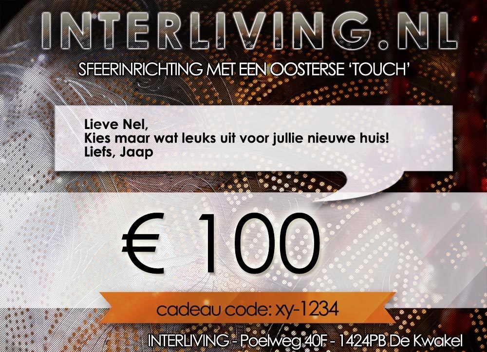 Cadeaubon 100 euro