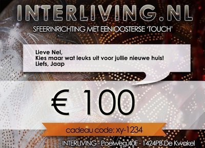 Cadeaubon 100 euro