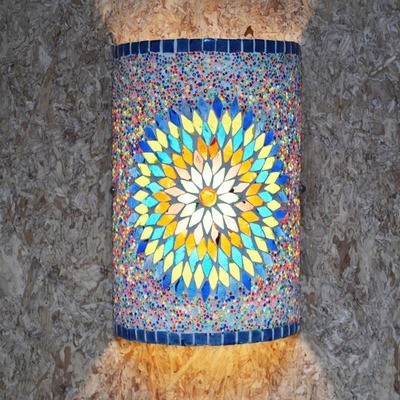 wandlamp mozaïek & kralen multi colour wandlamp mozaïek & kralen multi colour