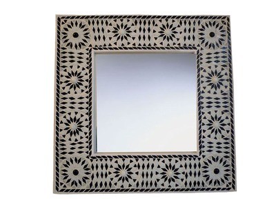spiegel mozaïek turkish design zwart - wit