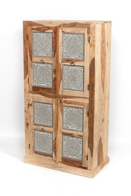 4 deurs kast met mozaiek panelen - transparant