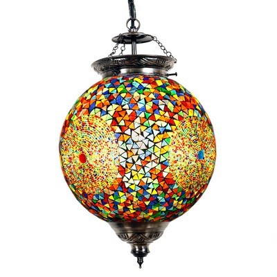 hanglamp bol mozaïek turkish design beads & triangles multi colour hanglamp bol mozaïek turkish design beads & triangles multi colour