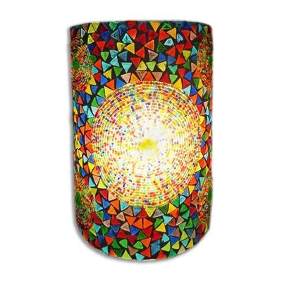wandlamp mozaïek multi colour met kralen