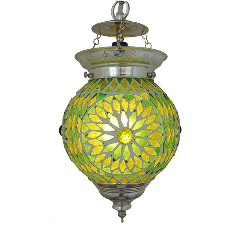 hanglamp bol mozaïek turkish design groen