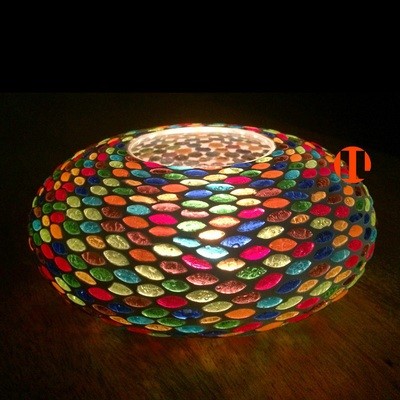 Waxinehouder model ufo multi color