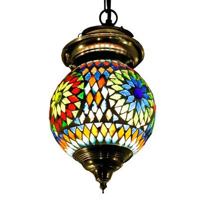 hanglamp bol mozaïek turkish design multi colour hanglamp bol mozaïek turkish design multi colour