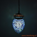 oosterse kleine hanglamp papaja -  Turkish design blauw