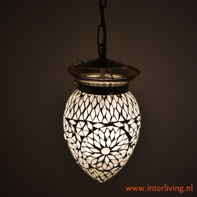 oosterse kleine hanglamp papaja - mozaïek Turkish design transparant