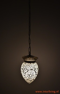 oosterse kleine hanglamp papaja - mozaïek Turkish design transparant