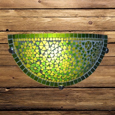 wandlamp mozaïek groen