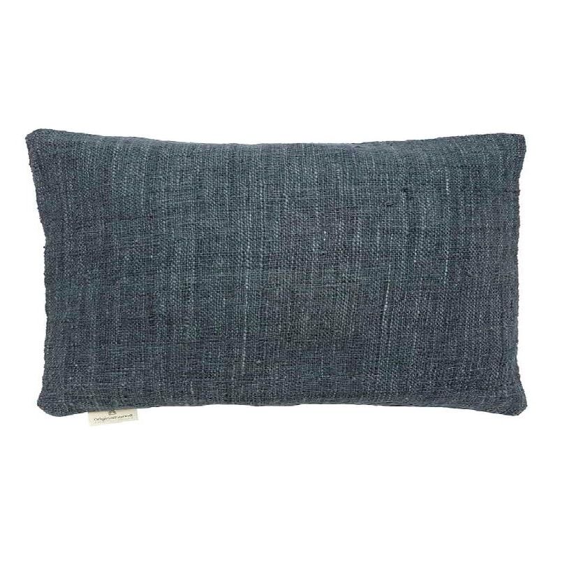 Kussenhoes (rechthoekig) van 100% gerecycled katoen - donker grijs - eco design van het merk Original Home