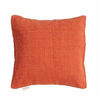 Kussenhoes van 100% gerecycled katoen - terra / donker oranje - eco design  van het merk Original Home