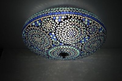 plafonnière mozaïek 50 cm - blauw