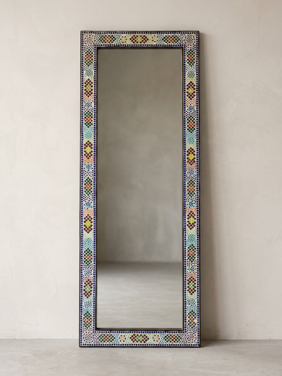 passpiegel multi colour mozaiek traditional design 160cm x 60 cm passpiegel multi colour mozaiek traditional design 160cm x 60 cm