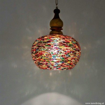 Open Hanglamp armbandjes met massief hout