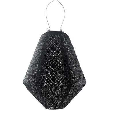 solar lampion met filigrain effect - buitenlamp - Can 30 Mosaic Black