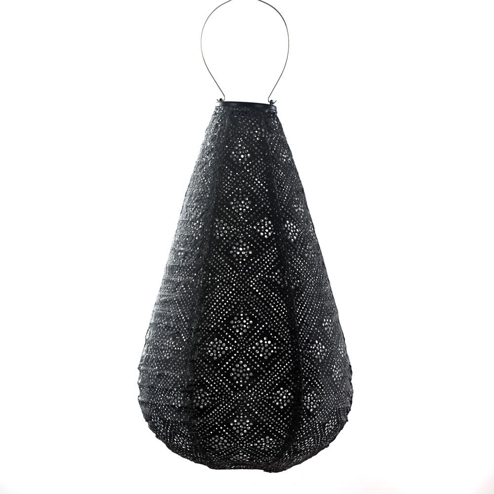 solar lampion met filigrain effect - buitenlamp - Drop 28 - Topaze Dark Grey solar lampion met filigrain effect - buitenlamp - Drop 28 - Topaze Dark Grey
