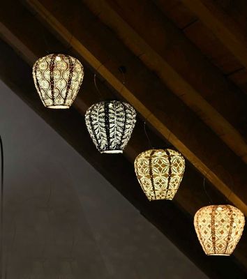 solar lampion met filigrain effect - buitenlamp - Balloon 20 - Folia Dark Grey