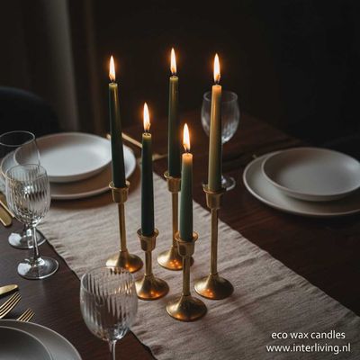 dinerkaars / tafelkaars gotisch / conisch lang model van eco wax -"Karma &amp; rituelen" uit Java -  24 kleuren handgemaakt &amp; fairtrade  - Original Home