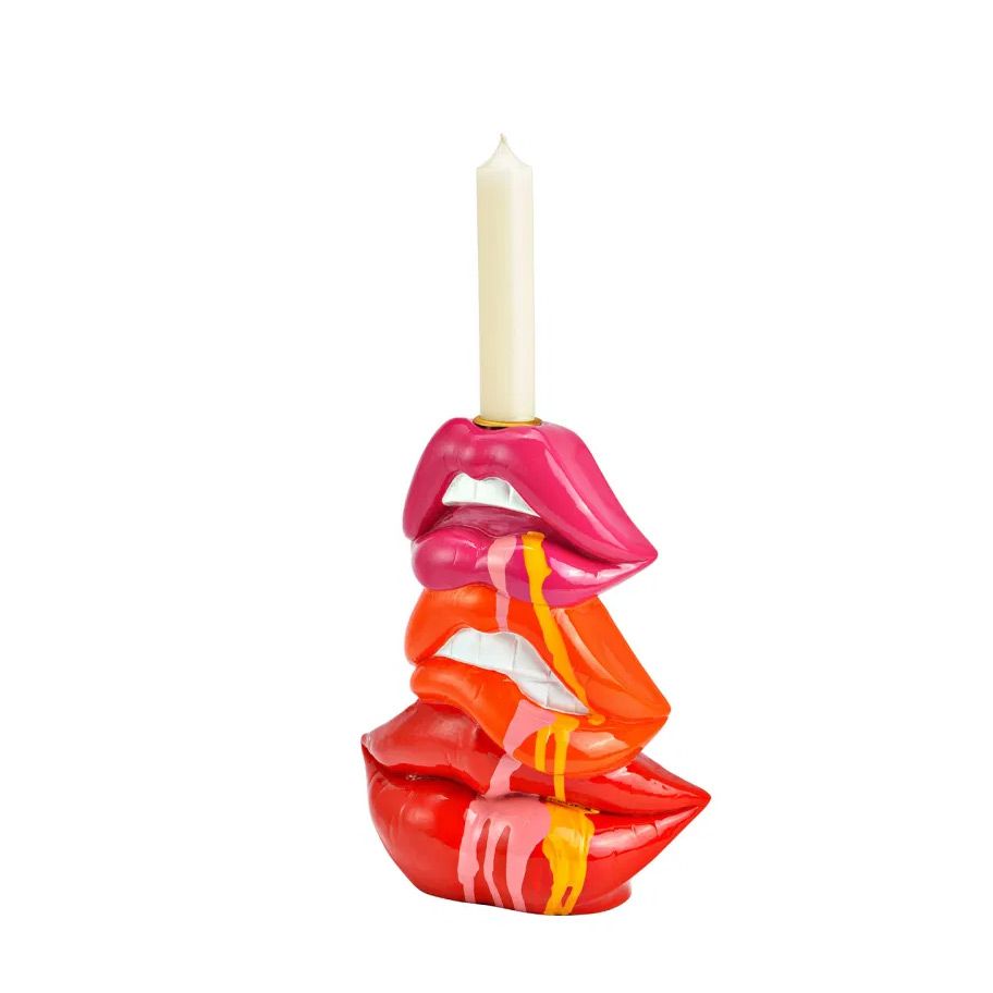 Bold Kiss Lippen Kandelaar – Triple Lips Edition - Kare design