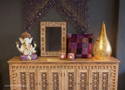 Ganesha - spirituele hindoe god - van poly -  40 x 30 x 16 cm