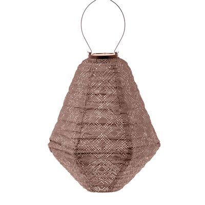solar lampion met filigrain effect - buitenlamp - Can 30 Mosaic – Mocha Mousse