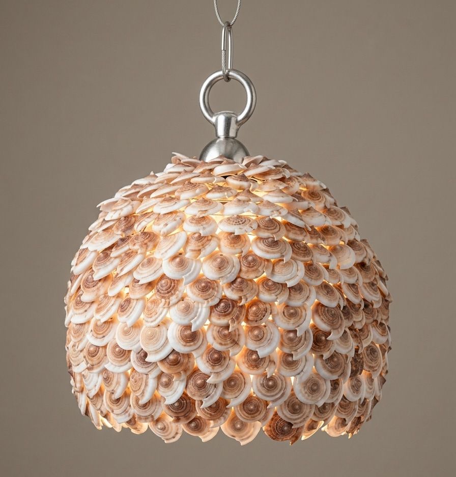 Shell Sphere hanglamp - schelpenlamp voor ibiza vibes in je woonkamer