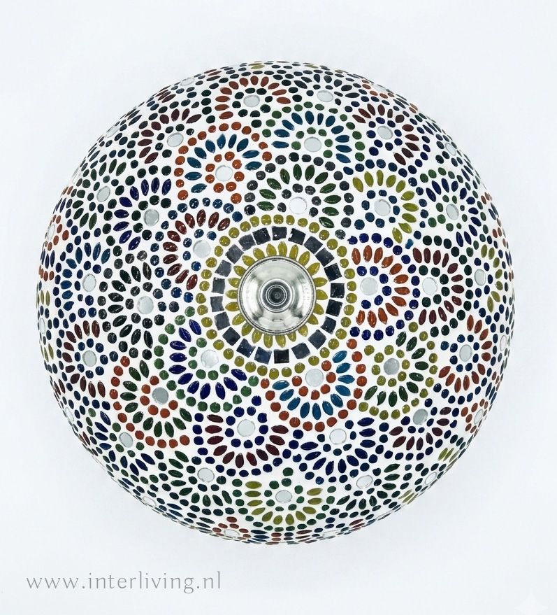 plafonnière mozaïek  38 cm - multi colour -  'Fiesta de las Flores'